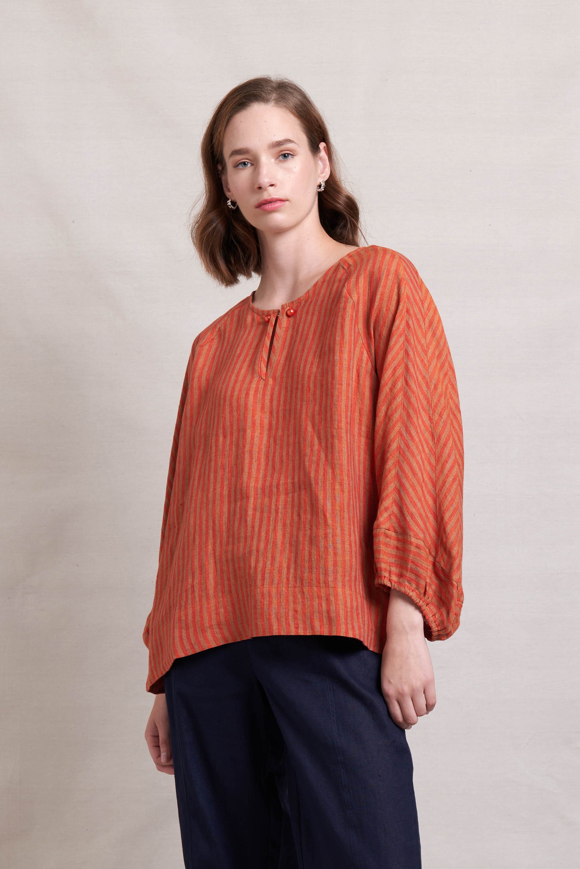 Neris Baubles Top in Fiesta Stripe