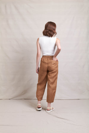 Neris Feature Act Pant in Bronze