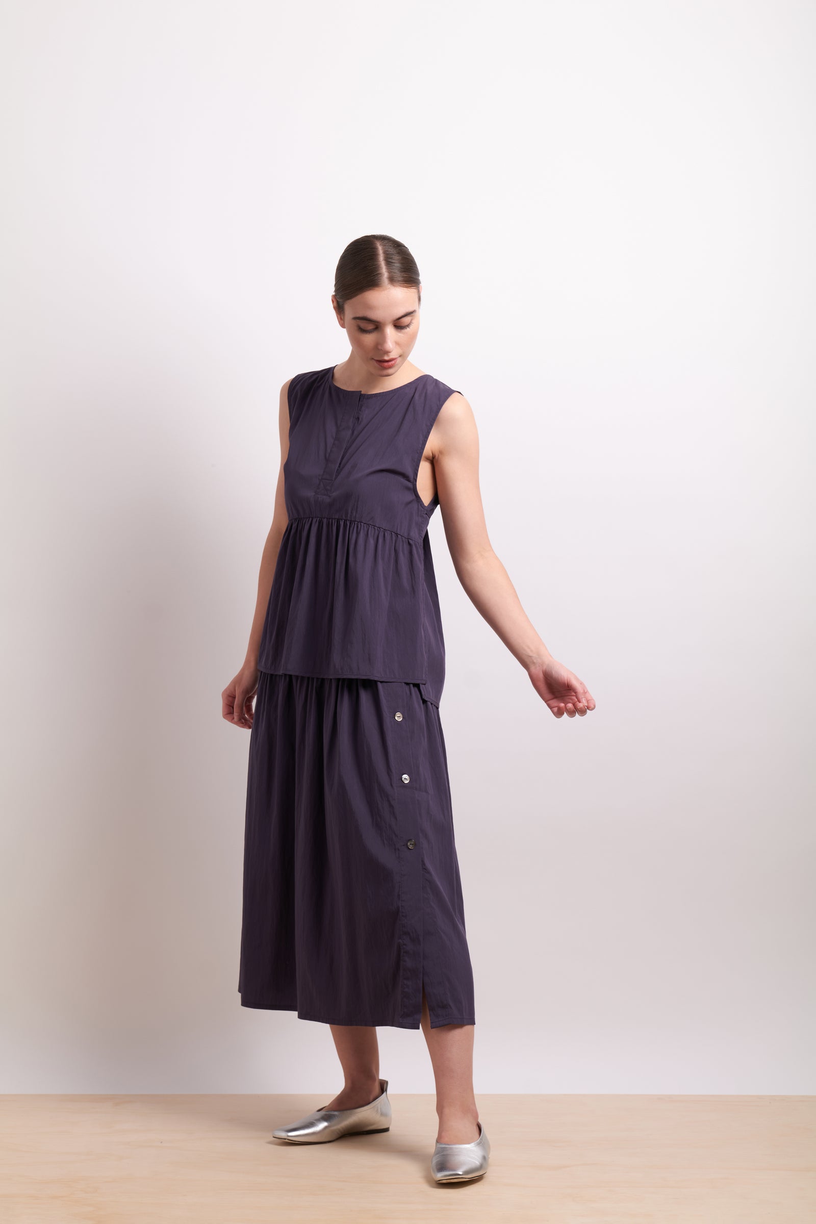 Neris Tie The Knot Top in Parisian