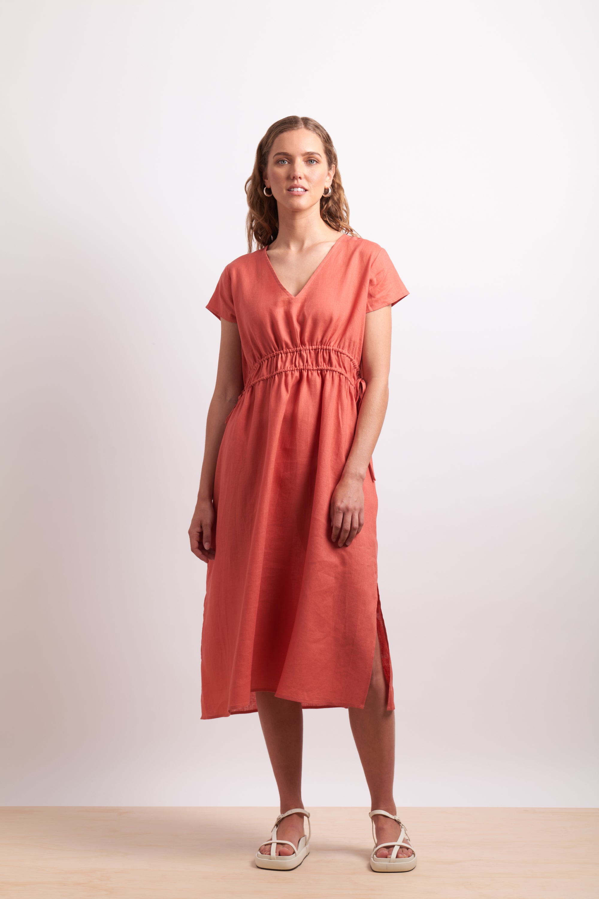 Neris Drawn in Dress in Paprika