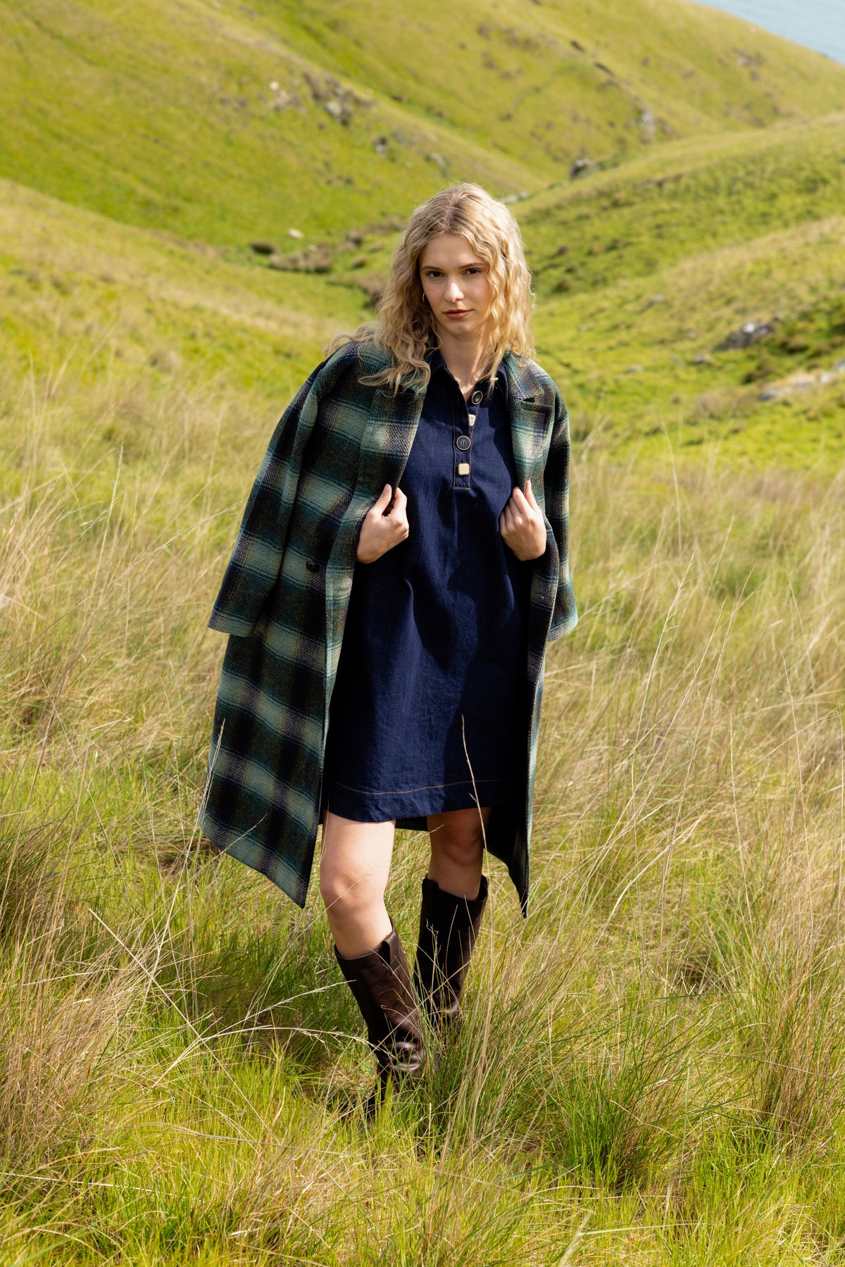 Neris Saxon Coat in River Check