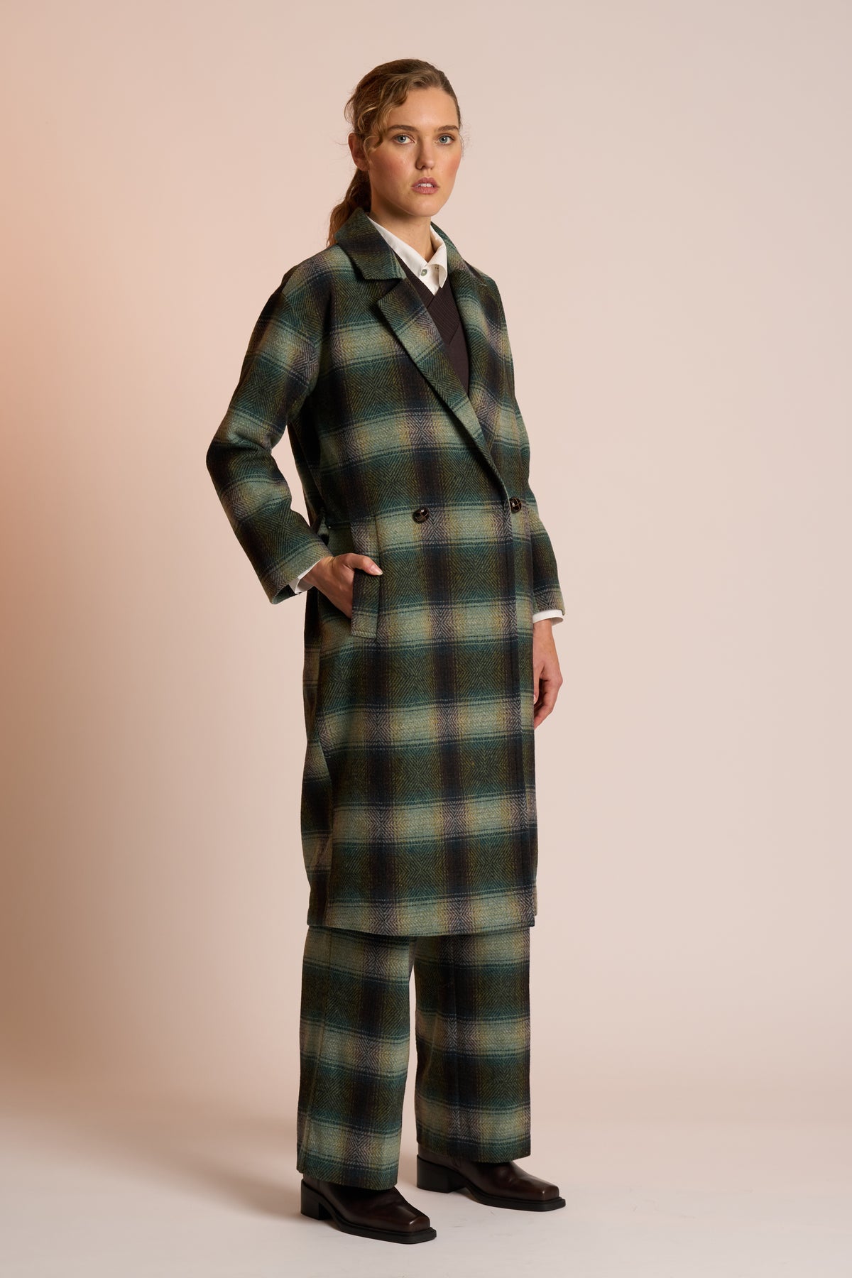 Neris Saxon Coat in River Check
