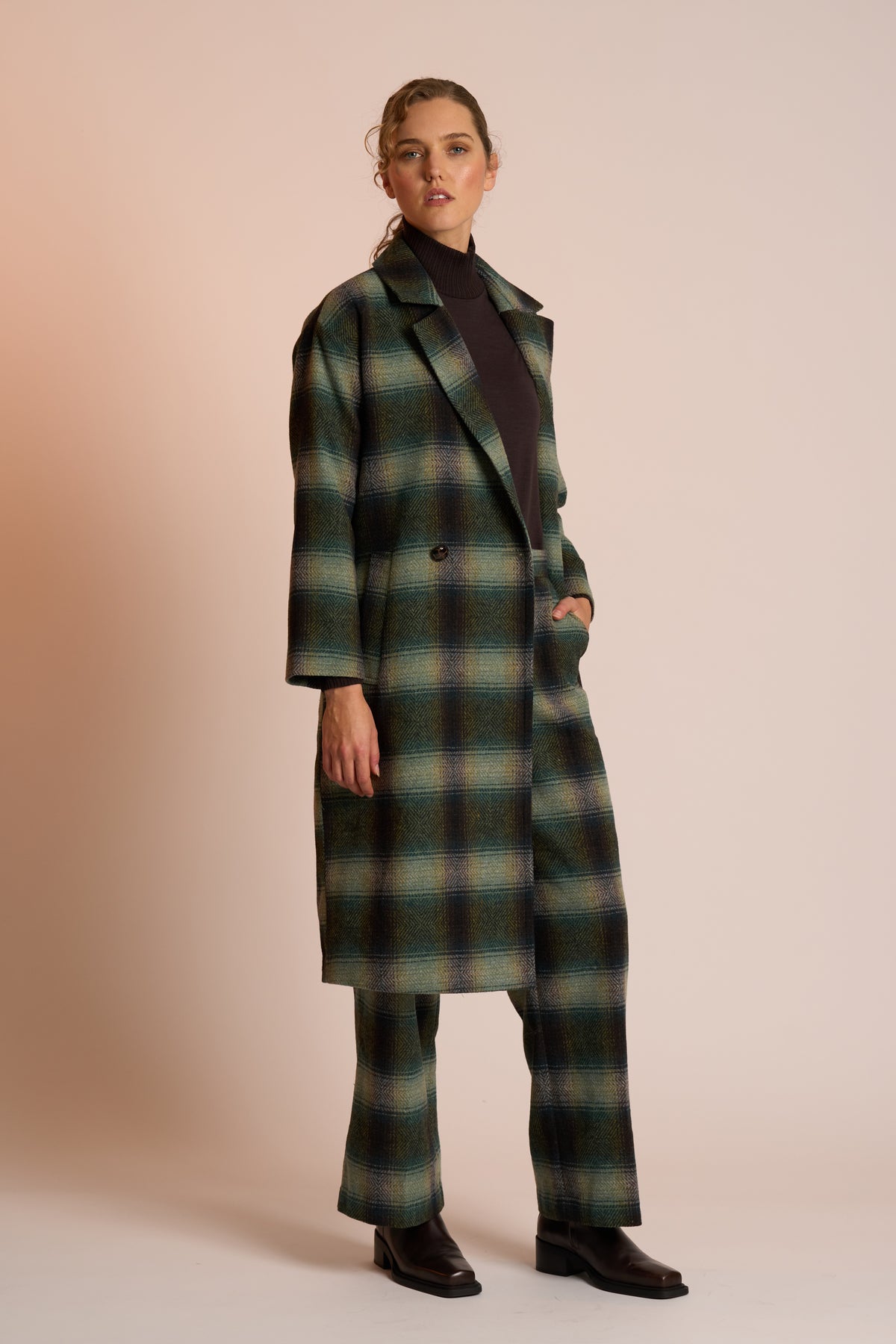 Neris Saxon Coat in River Check