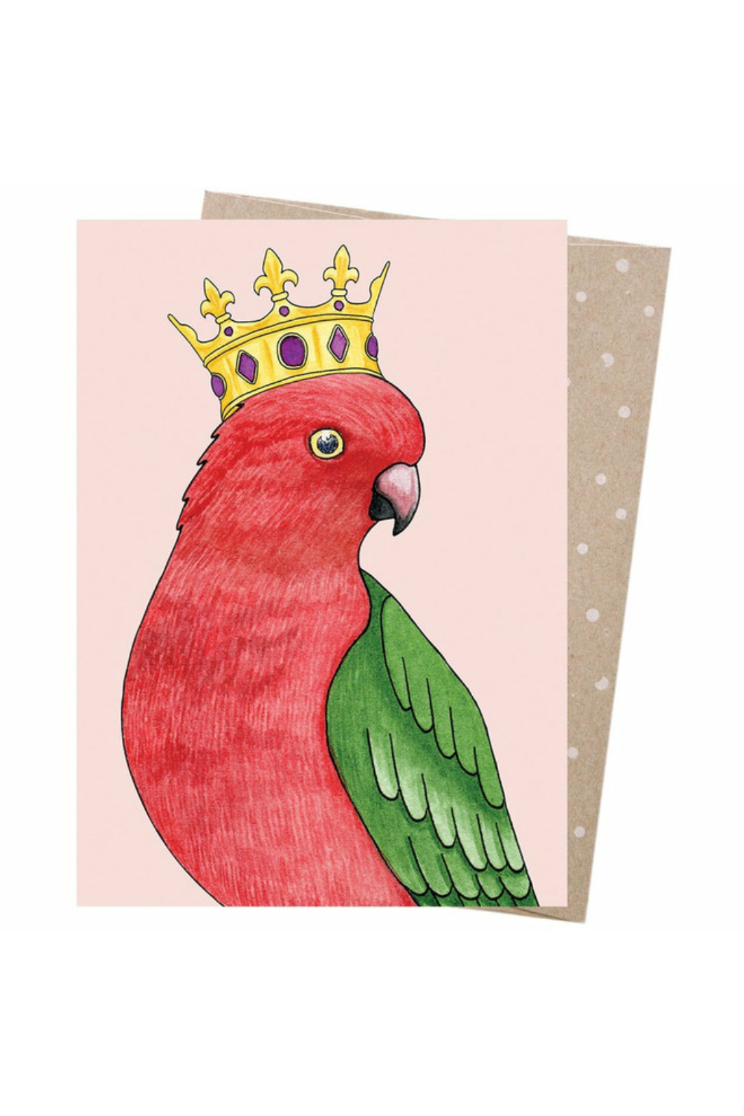 Earth Greetings Card Crowned Parrot