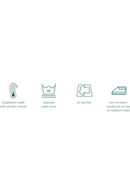 Tani High round neckline with long sleeve Swing Top in plain colours