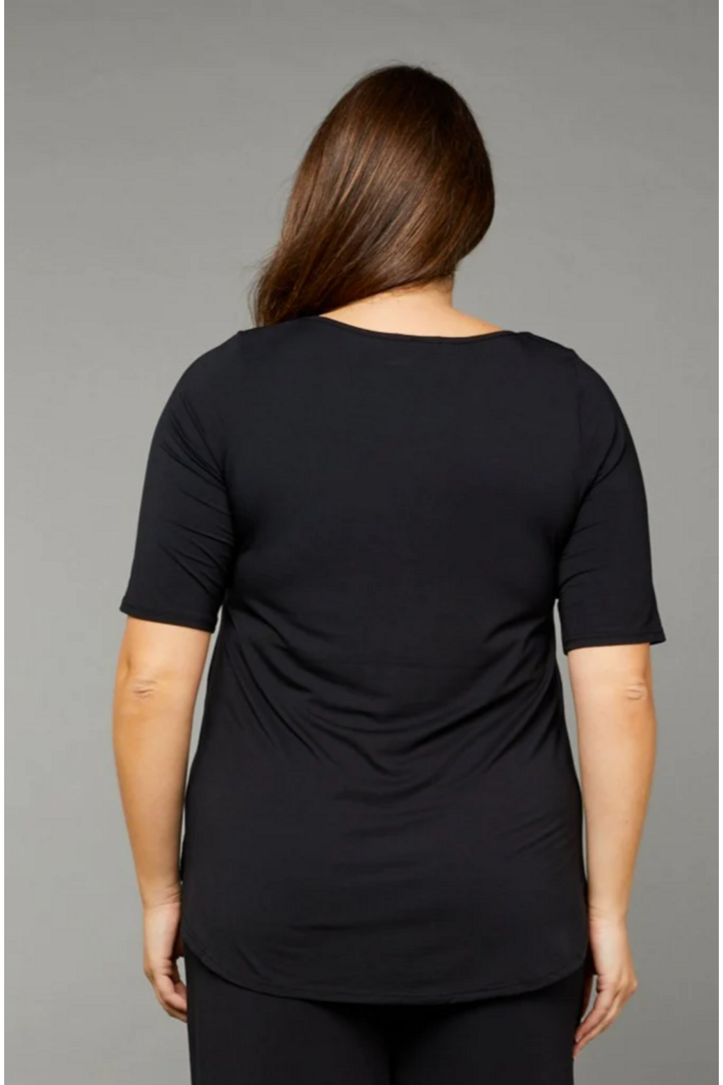 Tani Elbow sleeve swing top in plain colours