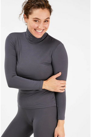 Tani Long Sleeve Turtle Neck Top in Plain colours