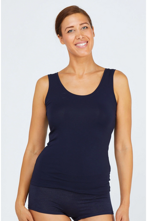 Tani Scoop Neck Fitted Tank Top in plain colours