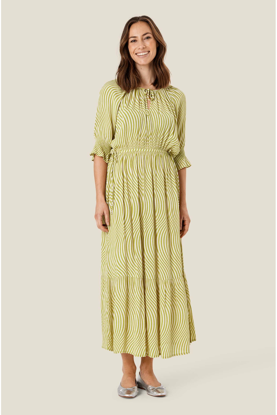 Masai Nele Dress in Lentil Sprout