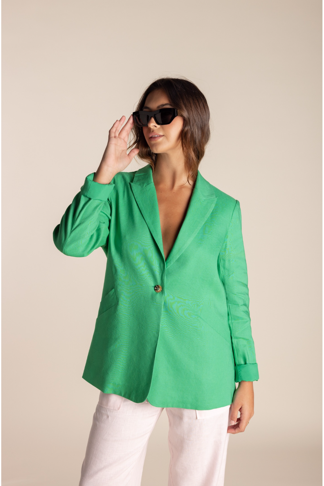 Green on sale blue blazer