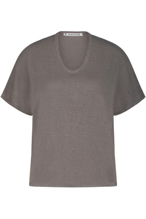 Mansted Denmark Pitti Linen and Hemp Top in Smoke