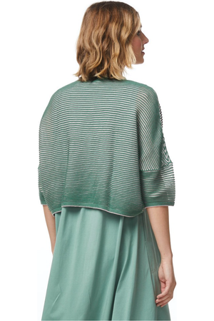 Zaket and Plover Ottoman Shrug in Verde