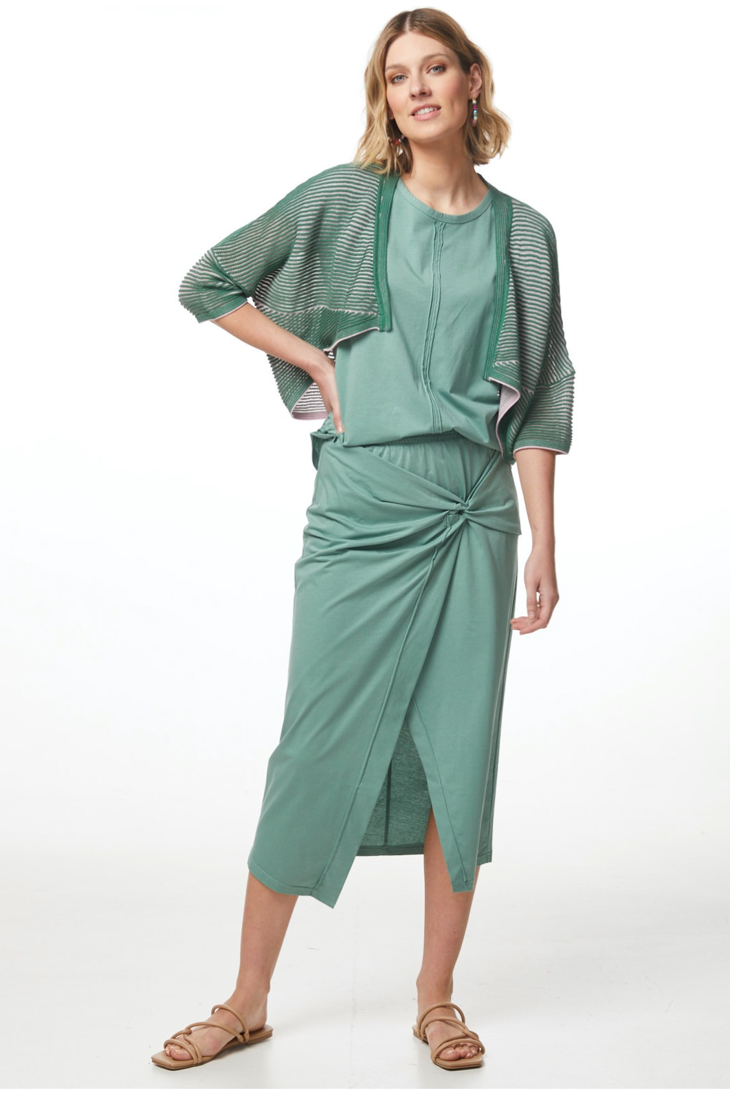 Zaket and Plover T Skirt in Menthe