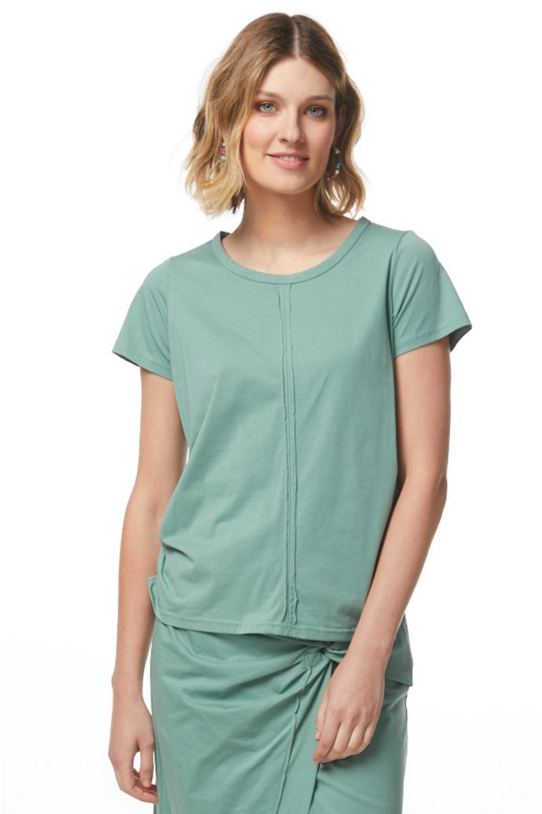 Zaket and Plover T Top in Menthe