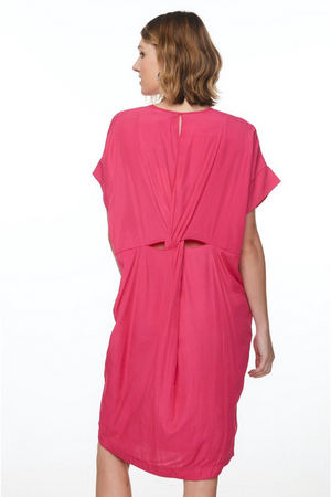 Zaket and Plover Back Detail Dress in Pink