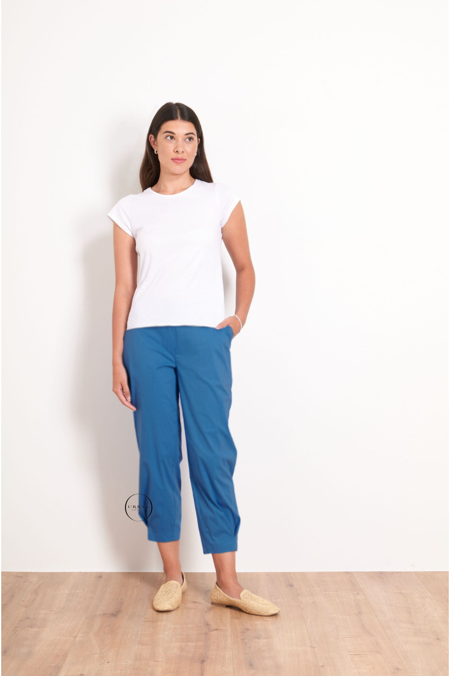 Foil Up The Volume Pant in Azure