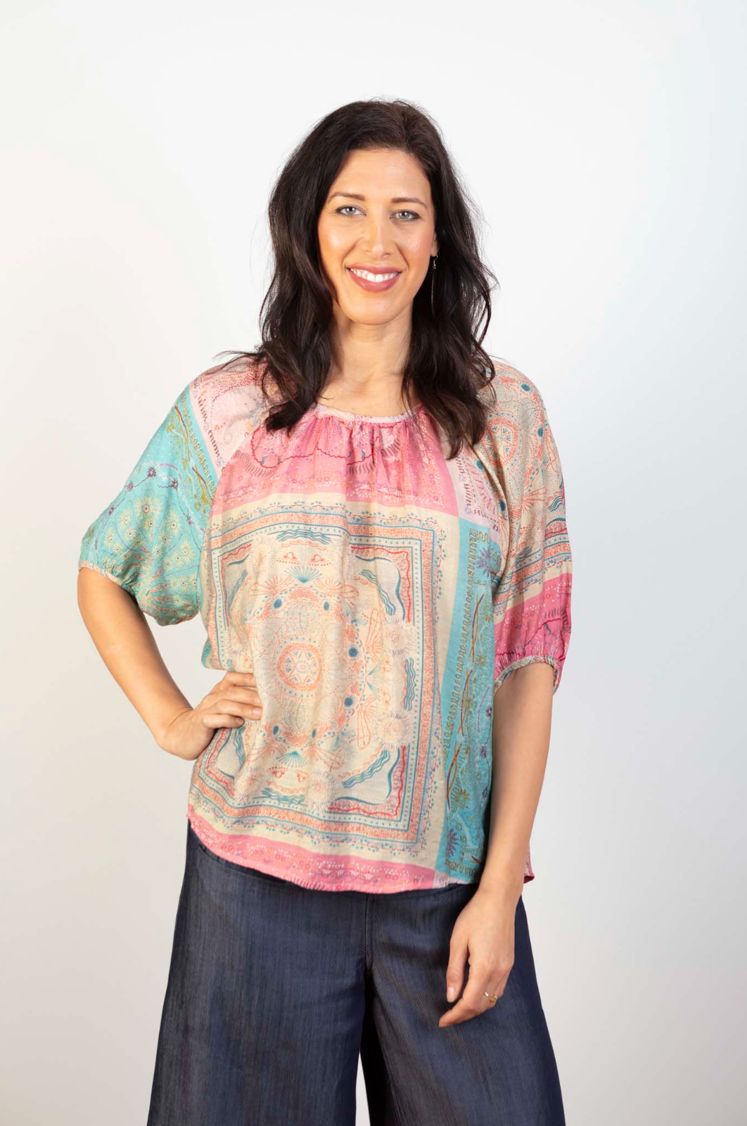 JJ Sisters Tully Top in Paisley