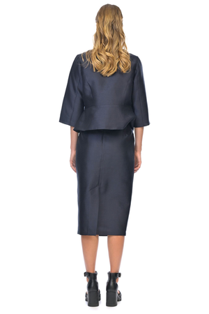 Megan Salmon Corisia Madmen Skirt in Navy