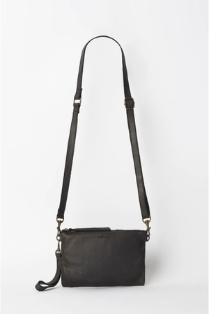 JUJU & Co Monterey Crossbody Leather bag in Black