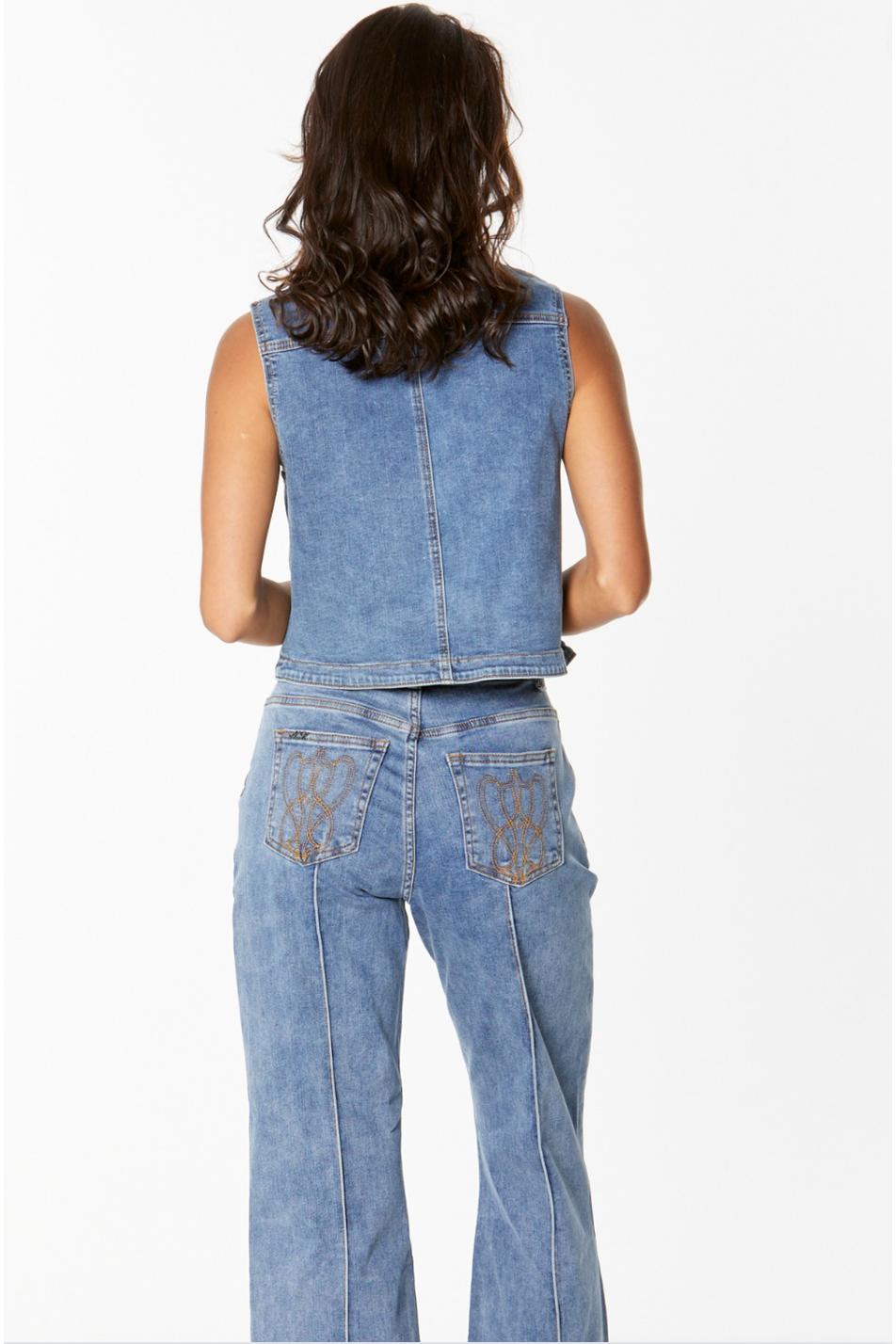 New London Vigo Denim Vest in Denim