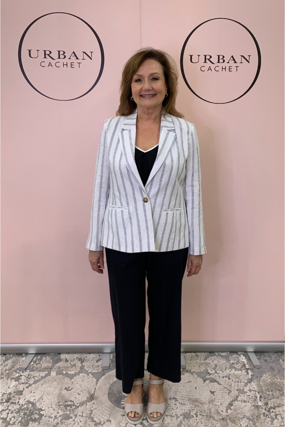 Foil Blazing Saddles Blazer in White Linear