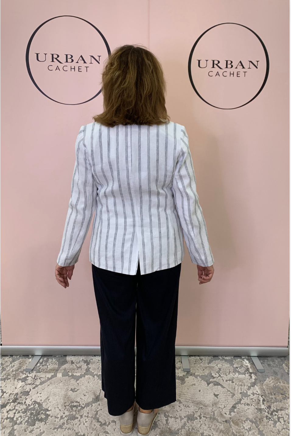 Foil Blazing Saddles Blazer in White Linear