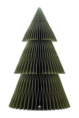 Nordic Rooms Deluxe Standing Tree Ornament in Olive Green