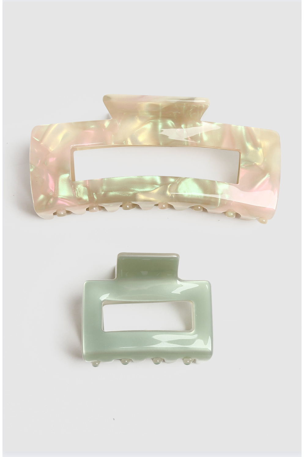 Louenhide Hayley Hair Claw Set in Sage