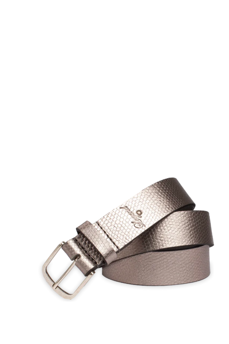 Legend Leather Belt Riem in Silver