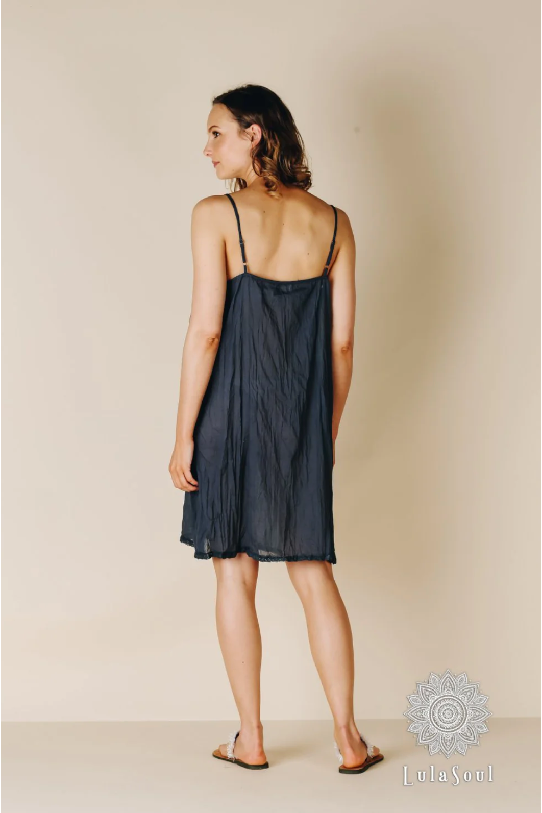 Lula Soul Kalme Cotton Slip in Ink