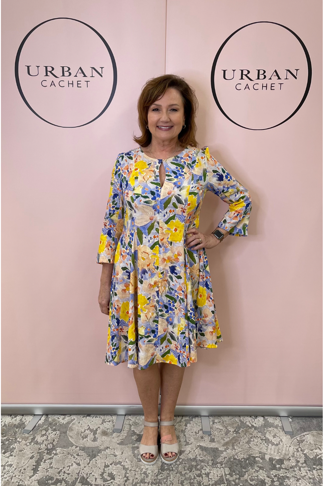 Cachet floral dress best sale