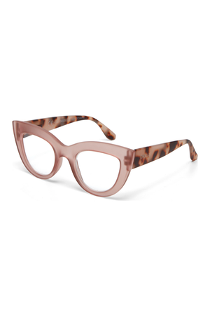 OKKIA Claudia Reading Glasses in Pink Havana