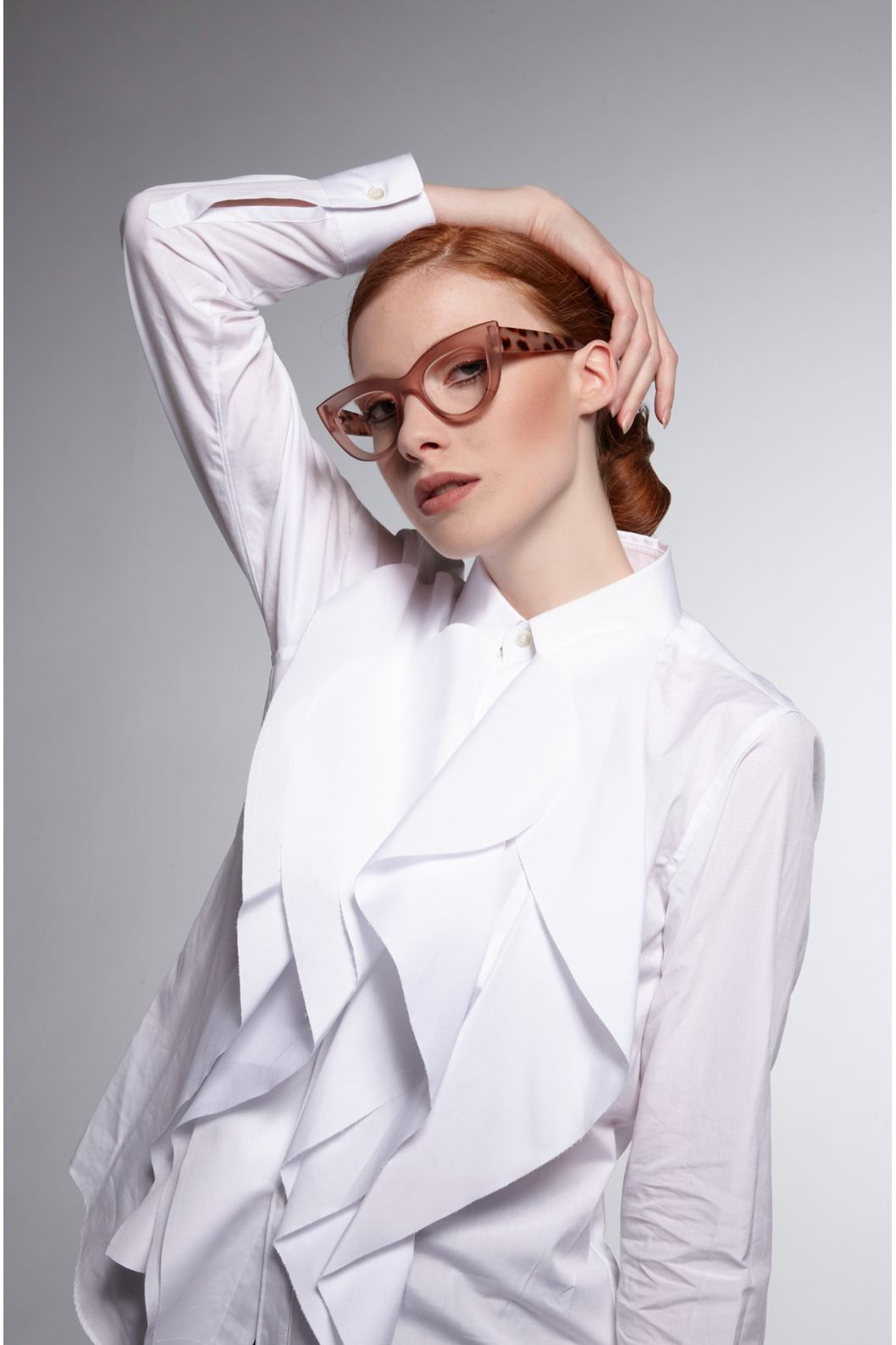 OKKIA Claudia Reading Glasses in Pink Havana