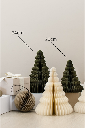 Nordic Rooms Tree Standing Ornament in Olive Green 20cm