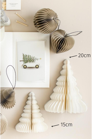 Nordic Rooms Tree Standing Ornament in Off White 20cm