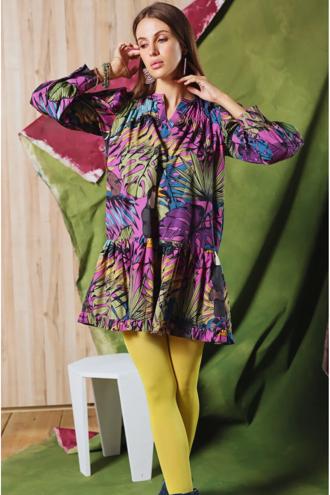 Maude Vivante Ollie Dress in Toucans