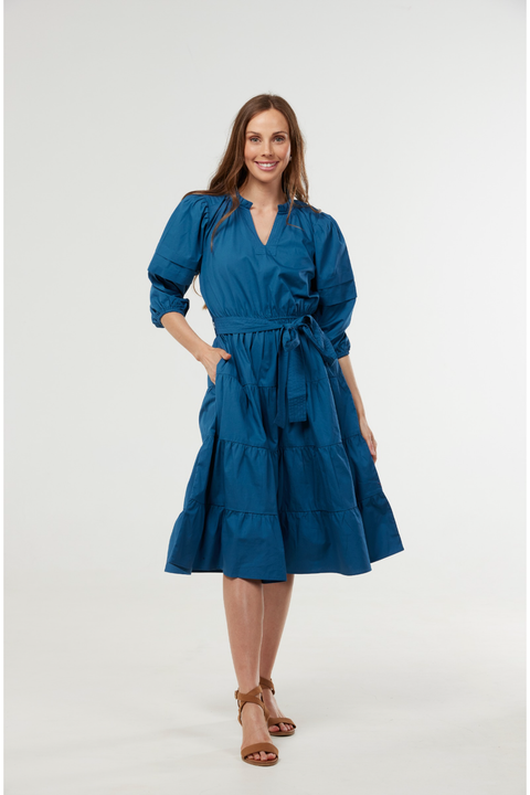 Maude Vivante Irene Dress in Petrol