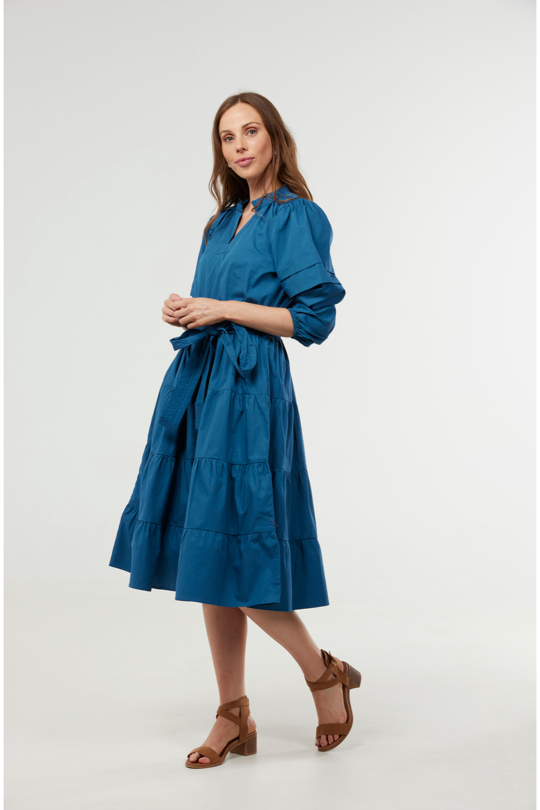 Maude Vivante Irene Dress in Petrol