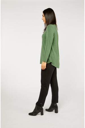 Tani Long Sleeve Cara top in Sage Marle