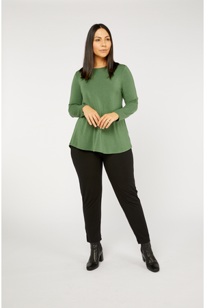 Tani Long Sleeve Cara top in Sage Marle