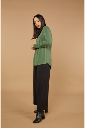 Tani Long Sleeve Cara top in Sage Marle