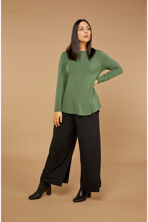 Tani Long Sleeve Cara top in Sage Marle