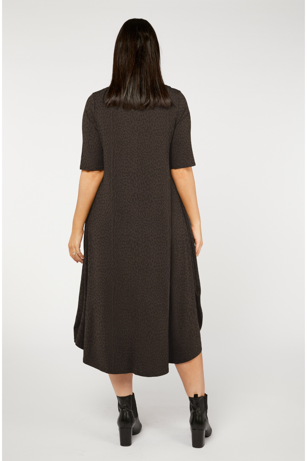 Tani Original Tri Dress in Wild Licorice Print