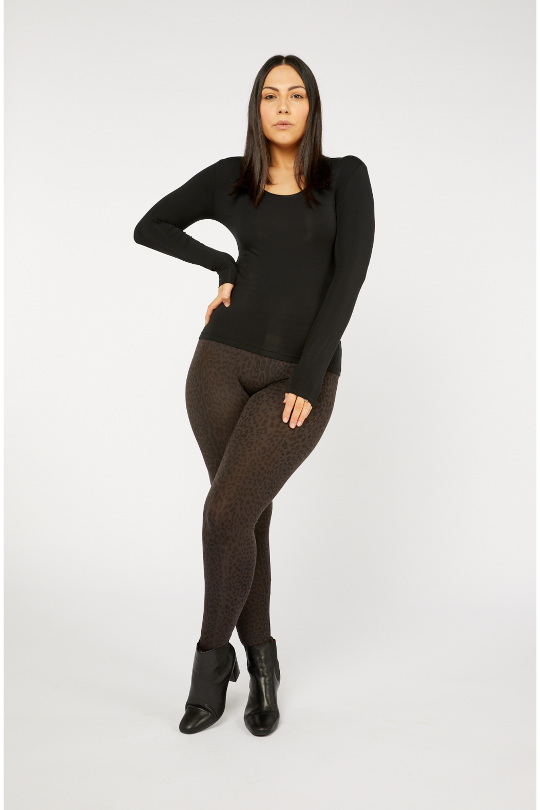 Tani Full length Leggings in Wild Licorice Print