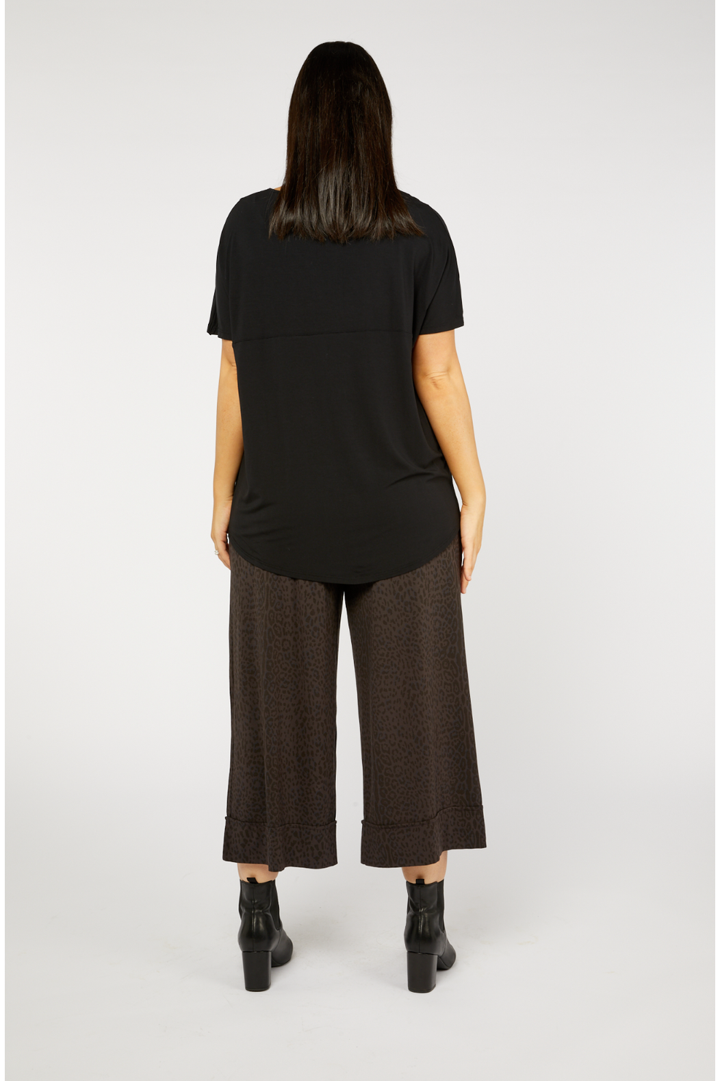 Tani Culotte Resort Pant In Wild Licorice Print
