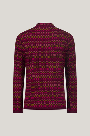 Mansted Denmark Diana Long Sleeve Top in Ruby