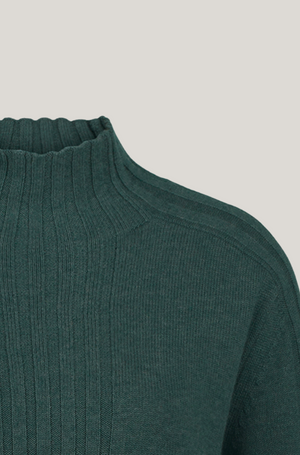 Mansted Denamrk Ruta Knit Sweater in Dark Green