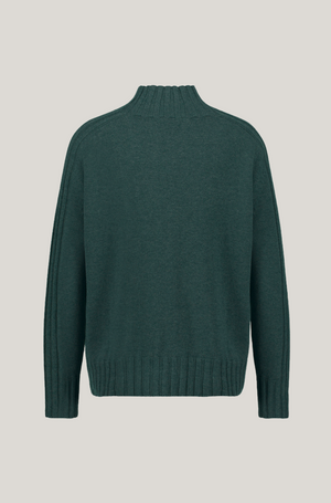 Mansted Denamrk Ruta Knit Sweater in Dark Green