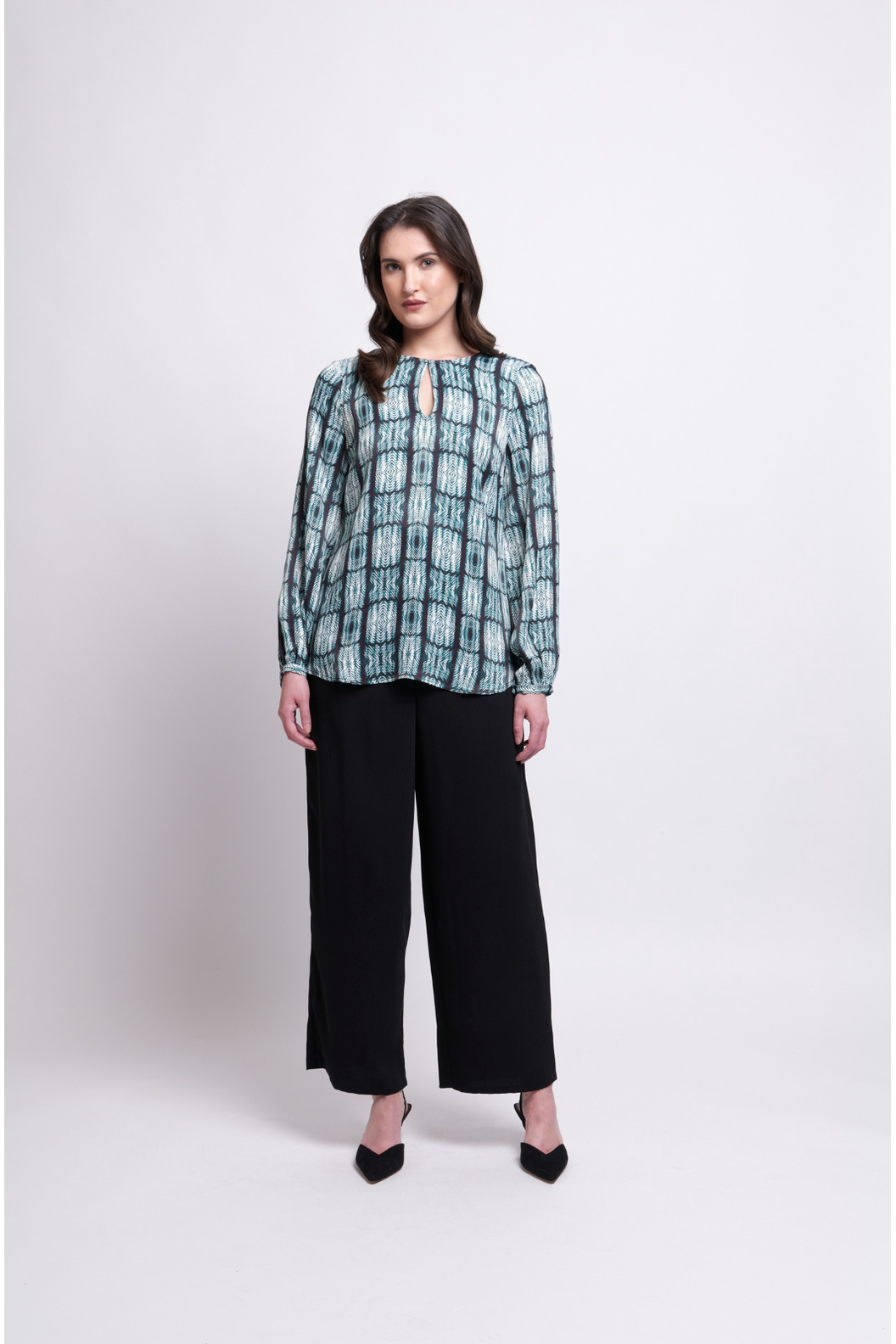 Foil Smooth Talker Top in Adder Girl