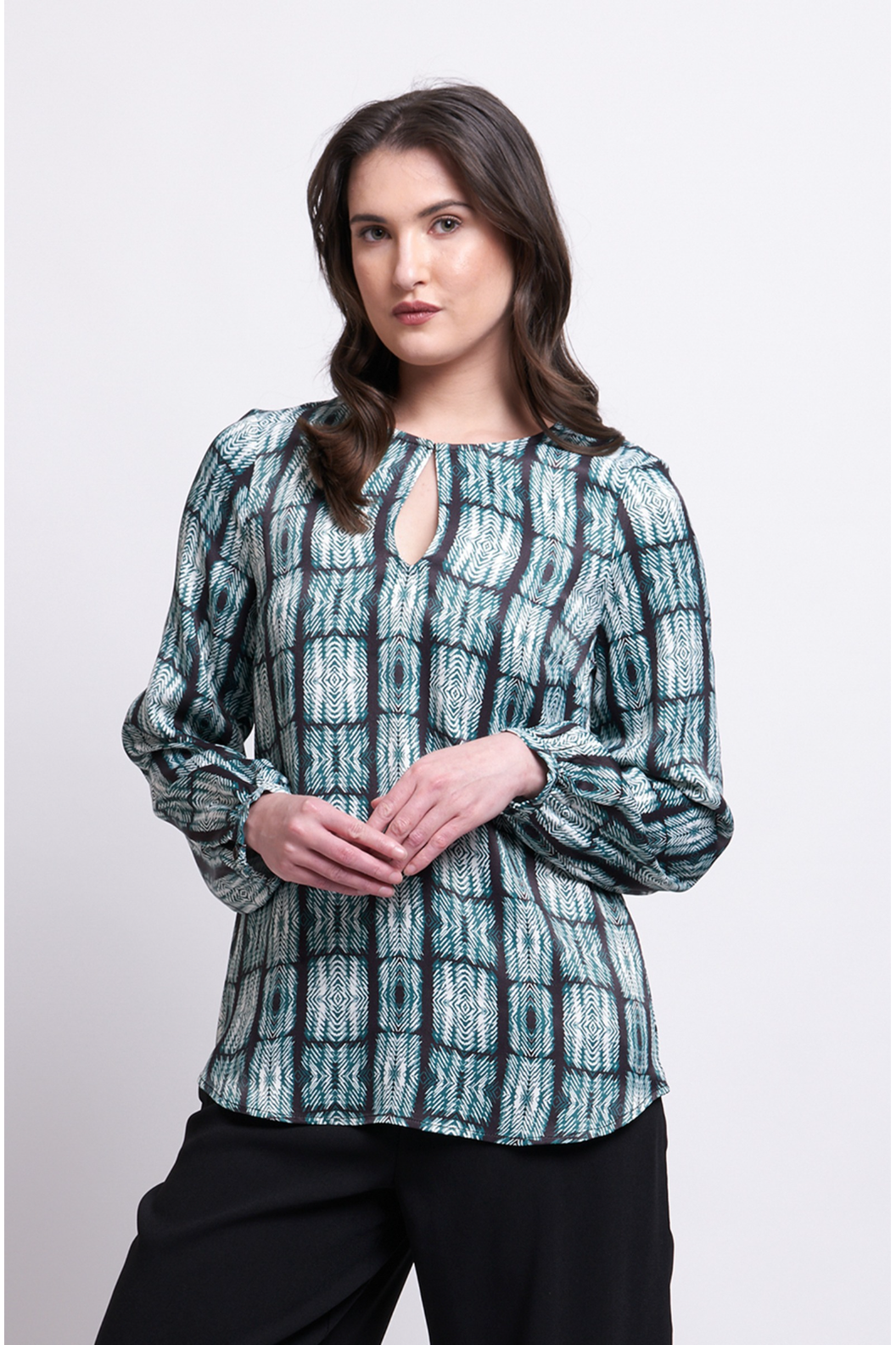 Foil Smooth Talker Top in Adder Girl